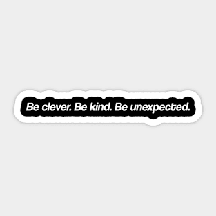 Edward Brett: Be Unexpected Sticker